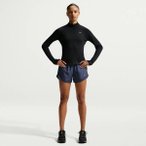 NIKE Damen T-Shirt W NK TEMPO DF HZ TP, Größe L in Schwarz