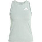 ADIDAS Damen Shirt Train Essentials 3-Streifen Workout, Größe XL in Silber