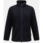 PEAK PERFORMANCE Damen Sweatshirt W Pile Zip Jacket-BLACK, Größe L in Schwarz