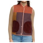 Selfhood - Women's Quilted Patchwork Vest - Merinoweste Gr S bunt