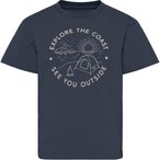 Didriksons Mynta 4  Kinder  T-Shirts blau Größe 100 Lifestyle  Hautfreundlich