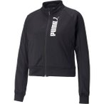 PUMA Damen Sweatshirt TRAIN ALL DAY FULL ZIP, Größe L in Schwarz
