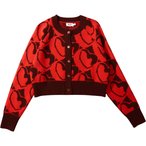 Brava Fabrics Heart Wool Cropped  Damen  Freizeitjacke, Parkas rot Größe S Lif