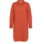 KnowledgeCotton Apparel Linen Kleid Damen  Kleider rot Größe XS Lifestyle  Hau