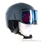 Salomon Osmo Sigma Skihelm mit Visier-Dunkel-Grau-S