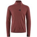 Klättermusen Huge Half Zip Sweater Pullover, M, madder red