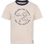 Didriksons Mynta 4  Kinder  T-Shirts beige Größe 100 Lifestyle  Hautfreundlich