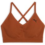 PUMA Damen Top MOVE SHAPELUXE SEAMLESS BR, Größe XS in Braun