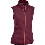 MAUL Damen Weste Piz PalUE II 10.0 - Softshell W, Größe 38 in Rot