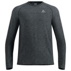 Odlo - Essential Seamless T-Shirt Crew Neck L/S - Laufshirt Gr M grau/schwarz