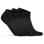 Craft - Core Dry Shafless Sock 3-Pack - Radsocken 40-42 schwarz