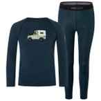 super.natural - Kid's Tundra175 Dog Excursion Set - Merinounterwäsche Gr 116 bl