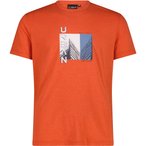 CMP Cotton Print  Herren  T-Shirts orange Größe 3XL Trekking  Geruchsneutralis
