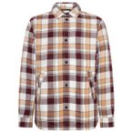 KnowledgeCotton Apparel - Checked Loose Fit Padded Overshirt - Hemd Gr S braun