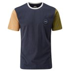 Moon Climbing Colour Block T-Shirt, XL, navy