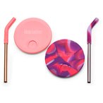 Klean Kanteen Cup Straw Lid 2er Pack Kinder  Trinkflaschen Zubehör pink Größe