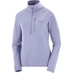 Salomon Essential Lightwarm HZ  Damen  Pullover blau Größe XL Trekking  Atmung