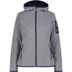 CMP Damen Kapuzensweat WOMAN JACKET FIX HOOD, Größe 40 in Grau