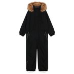 Color Kids - Kid's Coverall with Fake Fur 742845 - Overall Gr 104 schwarz