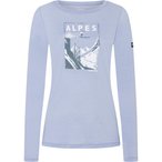 Super.Natural Alpes  Damen  Longsleeves Merino blau Größe M Trekking  Hautfreu