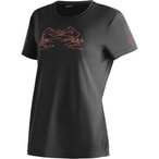 Maier Sports Wilma Print  Damen  T-Shirts schwarz Größe M Trekking  Elastisch