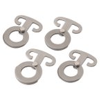 Outwell - Accessory Hooks 4-Pack - Befestigungshaken Gr 5,8 x 4,2 cm grau