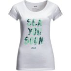 JACK WOLFSKIN Damen Shirt SEA YOU SOON, Größe XXL in Weiß