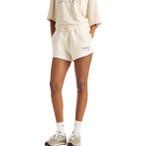 New Balance Trackside Fleece Damen Shorts ( Hellgrau L)
