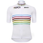 Santini - Women's UCI Official World Champion Master Jersey - Radtrikot Gr L wei