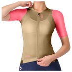 Castelli - Women's Corretto Jersey - Radtrikot Gr L beige