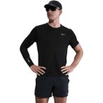 Nike Dri-Fit Breathe Miler Herren Laufshirt ( Schwarz XXL)