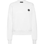 PLEIN SPORT Sweatshirt GLITTER, Größe S in Weiß