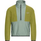 Jack Wolfskin Colorblock Taunus  Kinder  Pullover oliv Größe 152 Trekking Atmu