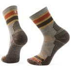 Smartwool - Hike Light Cushion Striped Mid Crew Sock - Wandersocken 38-41 braun