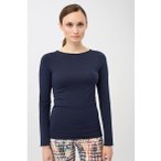 Mandala Basic Damen Longsleeve ( Dunkelblau L Größe,)