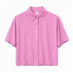 Mazine - Women's Short Sleeve Viscose Shirt - Bluse Gr XS rosa/weiß