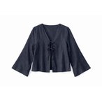 Mazine Linen w. Binding  Damen  Blusen blau Größe M Lifestyle  Hautfreundlich