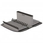 Outwell - Dunton Foldable Dish Rack With Sponge Drain - Campingzubehör grau
