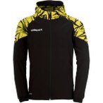 UHLSPORT Kapuzenjacke GOAL 25 EVO WOVEN HOOD JACKET Kids, Größe 128 in Schwarz