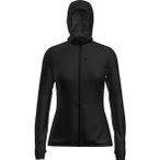Icebreaker Merino Blend 200 Realfleece Descender Damen Hoodie ( Schwarz L)