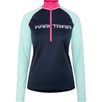 Kari Traa Ella Half Zip  Damen  Langarm Unterhemden blau Größe S Trekking  Atm