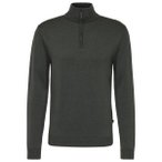 Stoic - MerinoKnit MMXX.Kniva Half Zip - Merinopullover Gr L grau