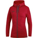 JAKO Damen Kapuzenjacke Premium Basics, Größe 36 in Rot