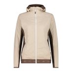 CMP Damen Blousons lg.Arm Da WOMAN JACKET HYBRID FIX HOOD, Größe 40 in Schwarz
