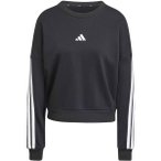 ADIDAS Damen Sweatshirt Essentials 3-Streifen French Terry, Größe L in Grau