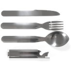 Origin Outdoors Biwak Army Besteck (Größe One Size, grau)