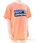 Patagonia P-6 Logo Kinder T-Shirt-Orange-140
