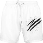 PLEIN SPORT Badehose, Größe 3XL in Weiß