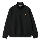 Carhartt WIP - Weit geschnittener Sweatshirt - Half Zip American Script Sweat Bl