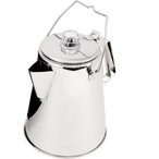 GSI Glacier Stainless 14 Percolator Kaffeebereiter  Camping Kochgeschirr silber 